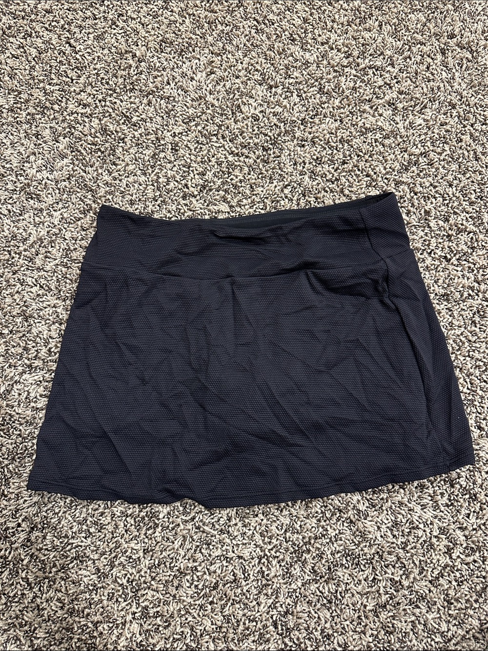 Tommy Bahama Black Textured A-Line Skirt